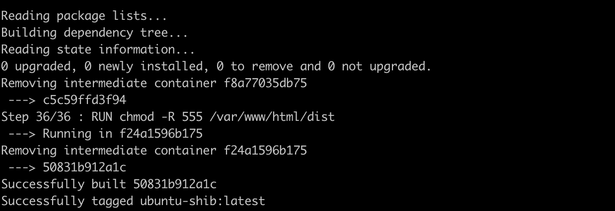 docker build